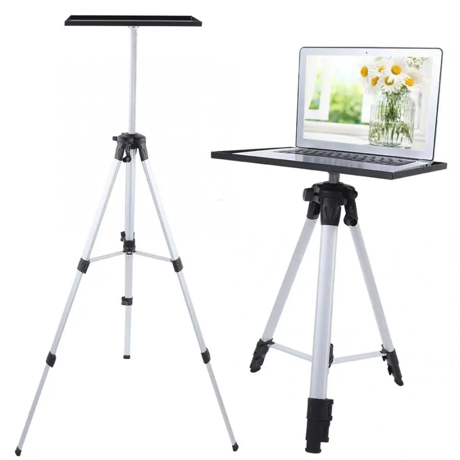

Aluminum Alloy Steel Projector Tripod Bracket 6KG 4-level Height Adjustable