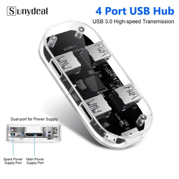 

Hub USB 3.0 High Speed Mini 4 Ports Splitter Usb Hub Adapter For PC Laptop Computer Accessories