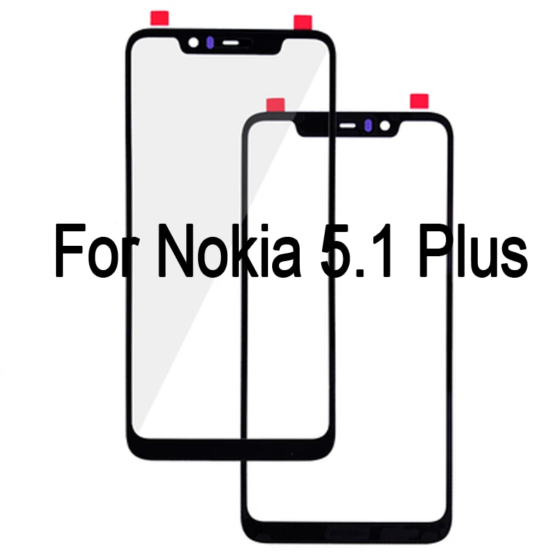 Переднее внешнее стекло для Nokia 5 1 Plus сенсорная панель экрана Nokia5.1 сенсорное ЖК plus запчасти сенсорного
