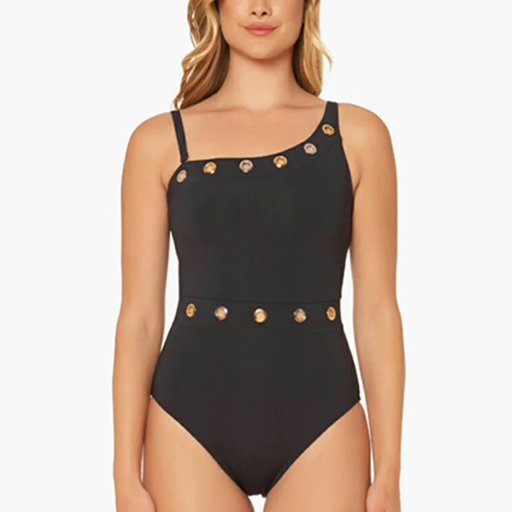 

2019 One Piece Swimsuit Solid Swimwear New Swimsuit Women Bathing Suit Open Back May Sexy Bathers Maillot