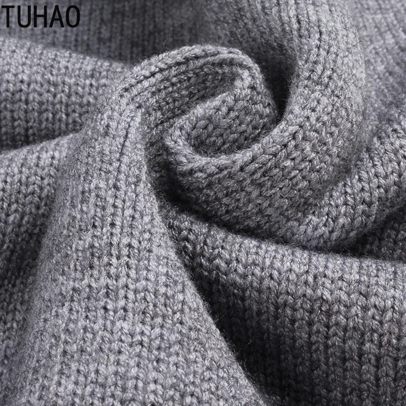 TUHAO, свитер с длинным рукавом, женские топы, осень и зима, толстая водолазка, вязаный свитер, пуловер, топы TD490