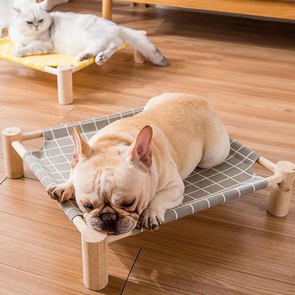 Cat Hammock Bed Wood Dog Kennel for Small Cats Cute Beds for Cats