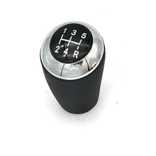 

Car Gear Shift Knob Stick Shifter Head 5 Speed PU Leather Black For Mazda 3 5 6