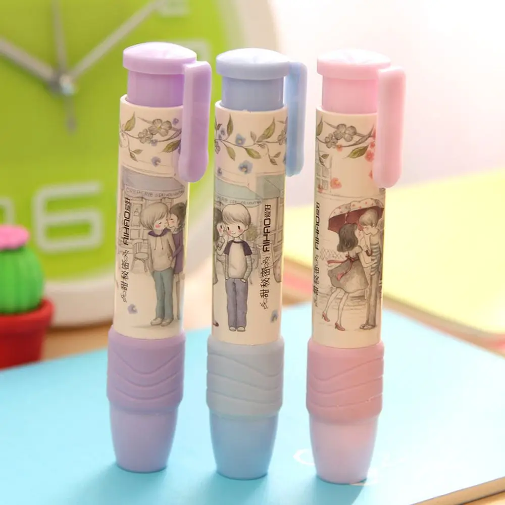1 шт. студенческие Симпатичные Kawaii Flower механический карандаш ластик творческий
