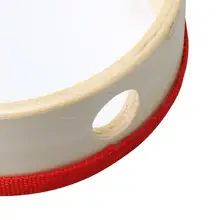 Yibuy 6 дюймов ручной ударный инструмент бубен для детей красный жук узор