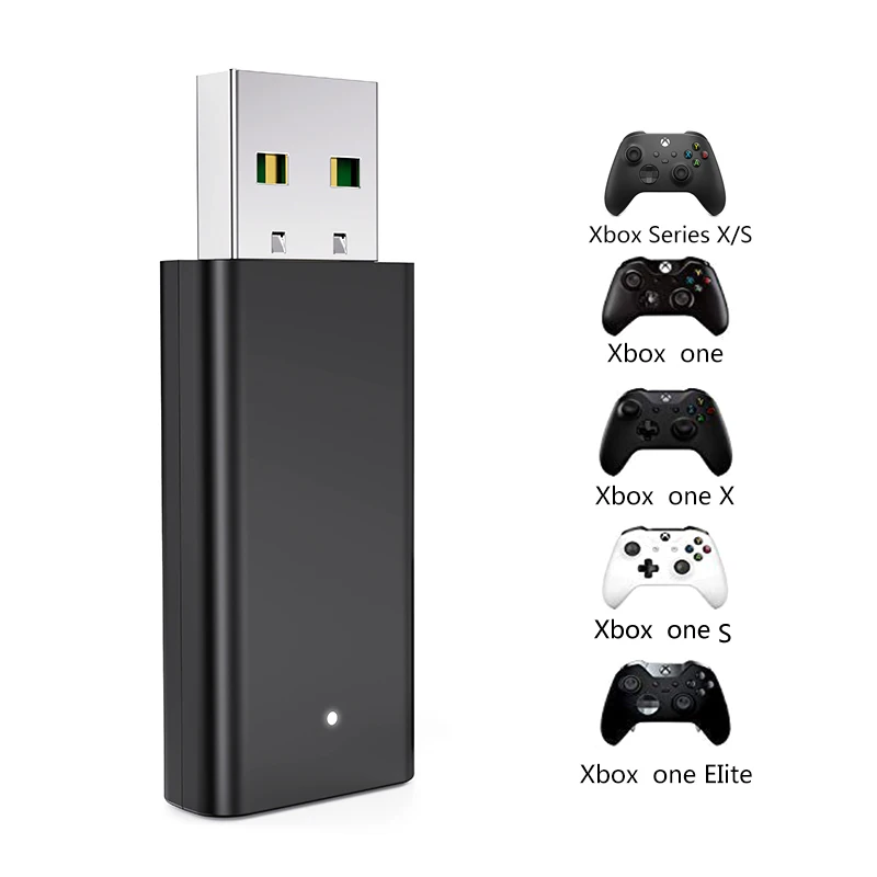 Récepteur USB pour manette Xbox One S/X, adaptateur sans fil pour Windows  7/8/10, BT 5.0 - AliExpress