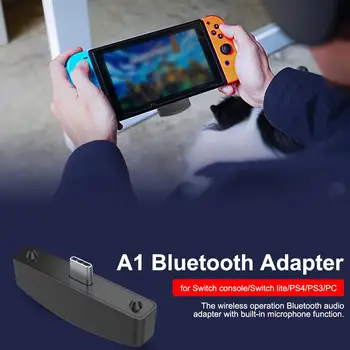 

for Nintendo Switch Controller Audio Adapter Gaming Wireless Transmitter Type-C Bluetooth Converter With Mic Audio Receiver