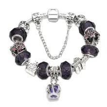 Модные ювелирные браслеты, DIY браслет из сплава с бусинами, Хрустальный Браслет Из Бисера подарок на день Святого Валентина