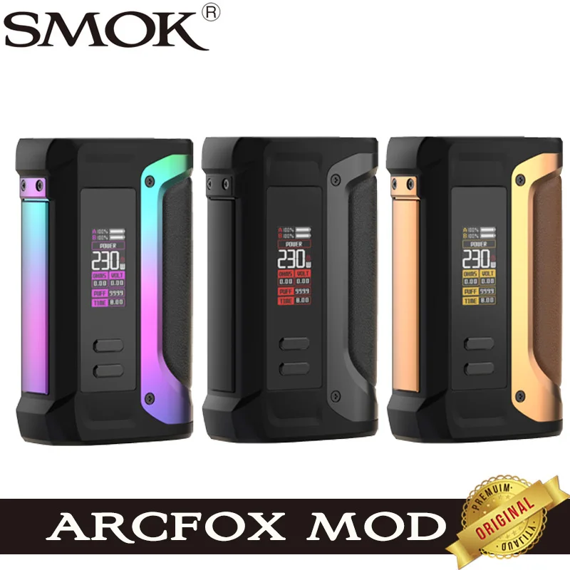Tanie Oryginalny SMOK ARCFOX Mod 230W elektroniczna skrzynka papierosowa MOD Vape sklep