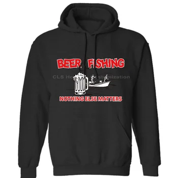 

Beer & Fishing Nothing Else Matters Fisherman Funny Mens Neutral (Womens) Winter Hoodies Sweatshirts Free Shipping