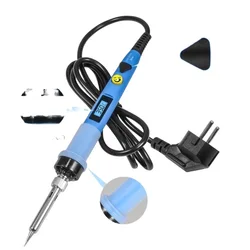 Clown – kit de fer à souder numérique électrique 80W, avec interrupteur marche arrêt, couteau, pompe à dessouder, outils de fer à souder 