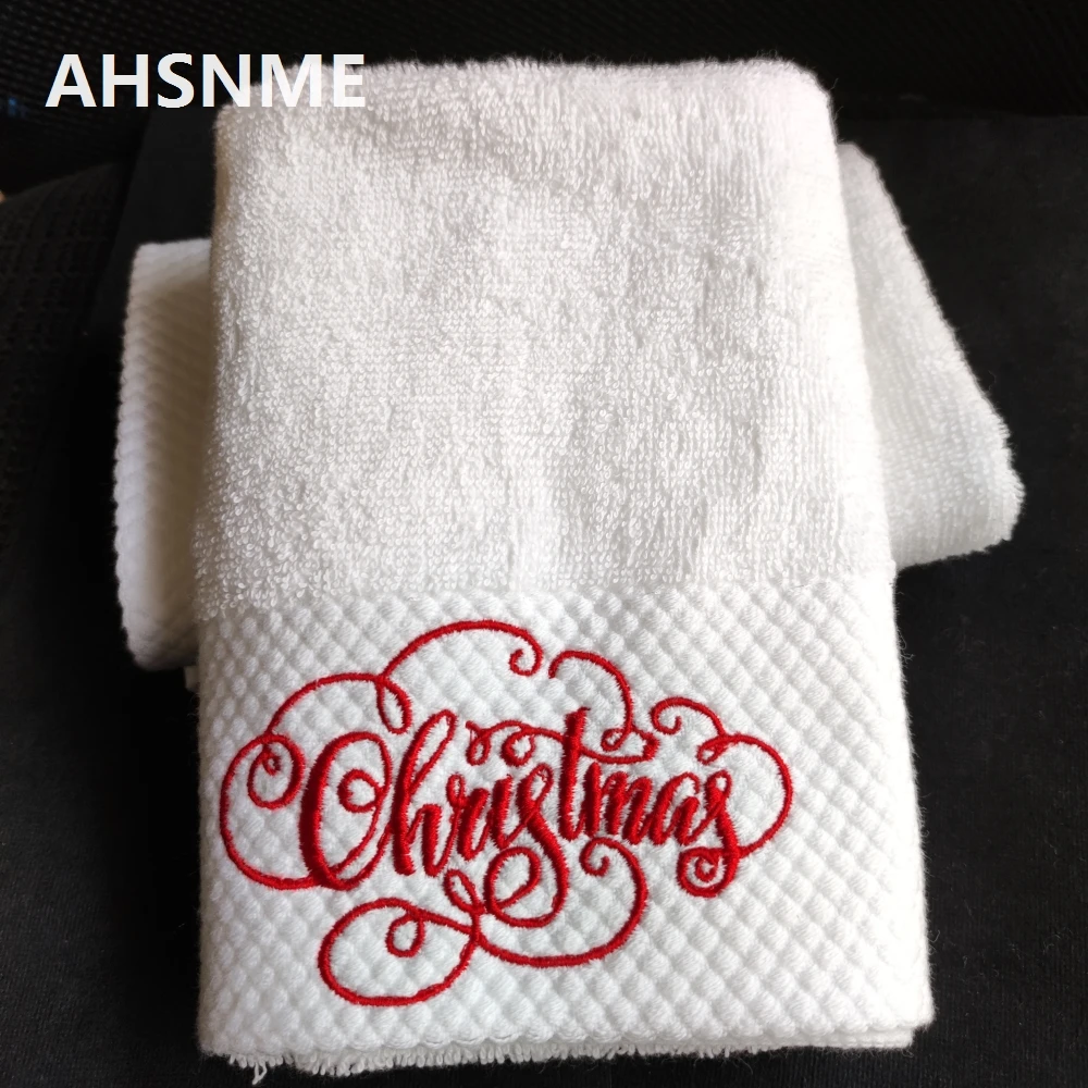 MerryChristmasbathtowelCustomizedmessageprayerbaptismCotton