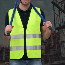 Светоотражающий Жилет без кармана светоотражающий жилет для верховой езды, отражающиеся защитные костюмы для безопасного защитного устройства дорожного движения