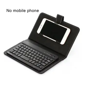 

Mobile Phone Wireless Keyboard Leather Case Wireless Keyboard Protective Cover Three Systems Universal Two