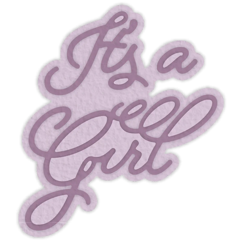 

Stacking It's A Girl die cut Metal Cutting Dies new 2019 for DIY Scrapbooking Embossing Crafts Supplies Paper Cards Making