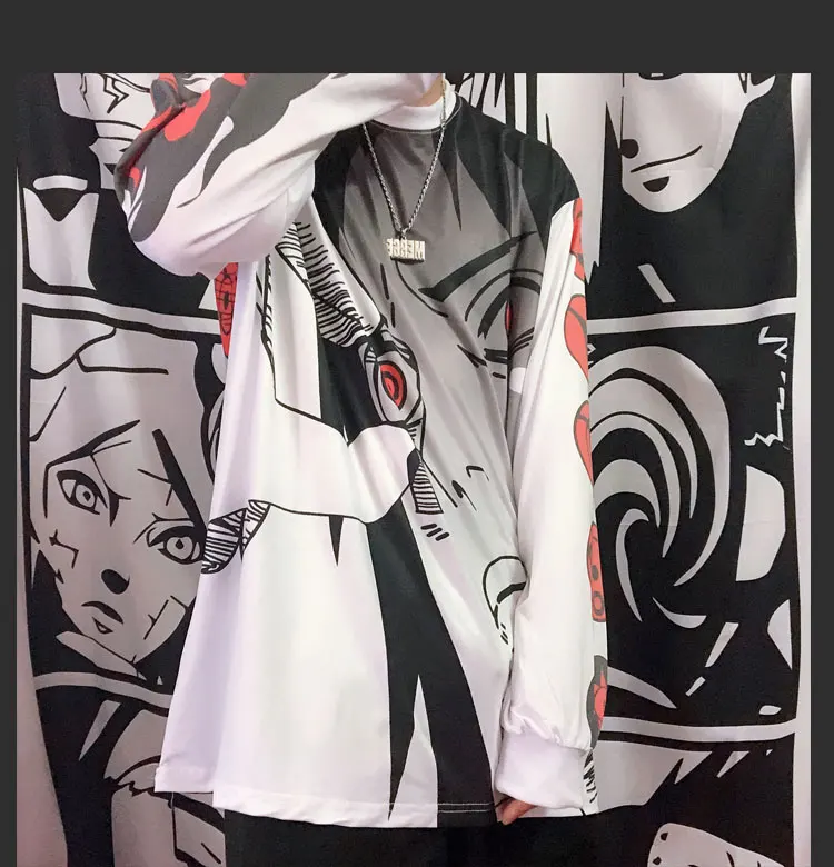 Аниме Наруто Учиха Саске костюмы для косплея Sharingan хлопковая Футболка детская майка для взрослых Топ
