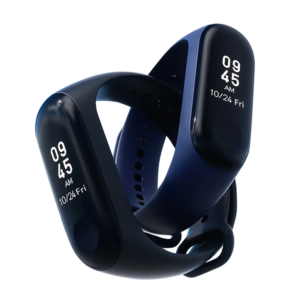 Для MiBand Band 3 Смарт-Браслет фитнес-браслет для MiBand Band 3 большой сенсорный экран OLED частота сердечных сокращений Smartband