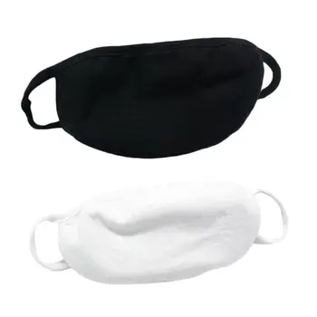 

Women Women Men Winter Double Layer Modal Cotton Face Mouth Mask Thickened Cycling Windproof Anti Dust Solid Color Earloop