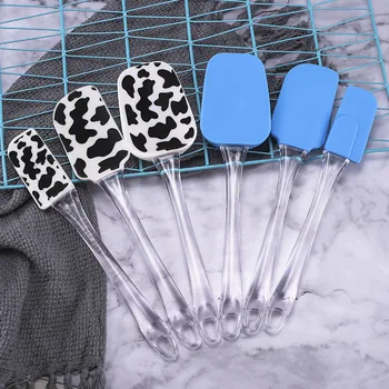 

Baking Silicone Scraper Cake Cream Food Grade Blade Batter Mixing Knife Patisserie Scraper Spatula Kitchen Slicer Baking Tools