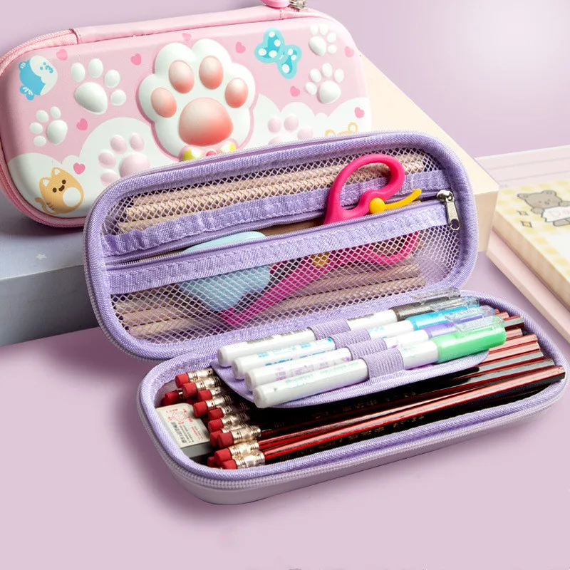3D EVA Pencil Case Cartoon Animal Pen Case Girls Children School Supplies Storage Pencil Cases