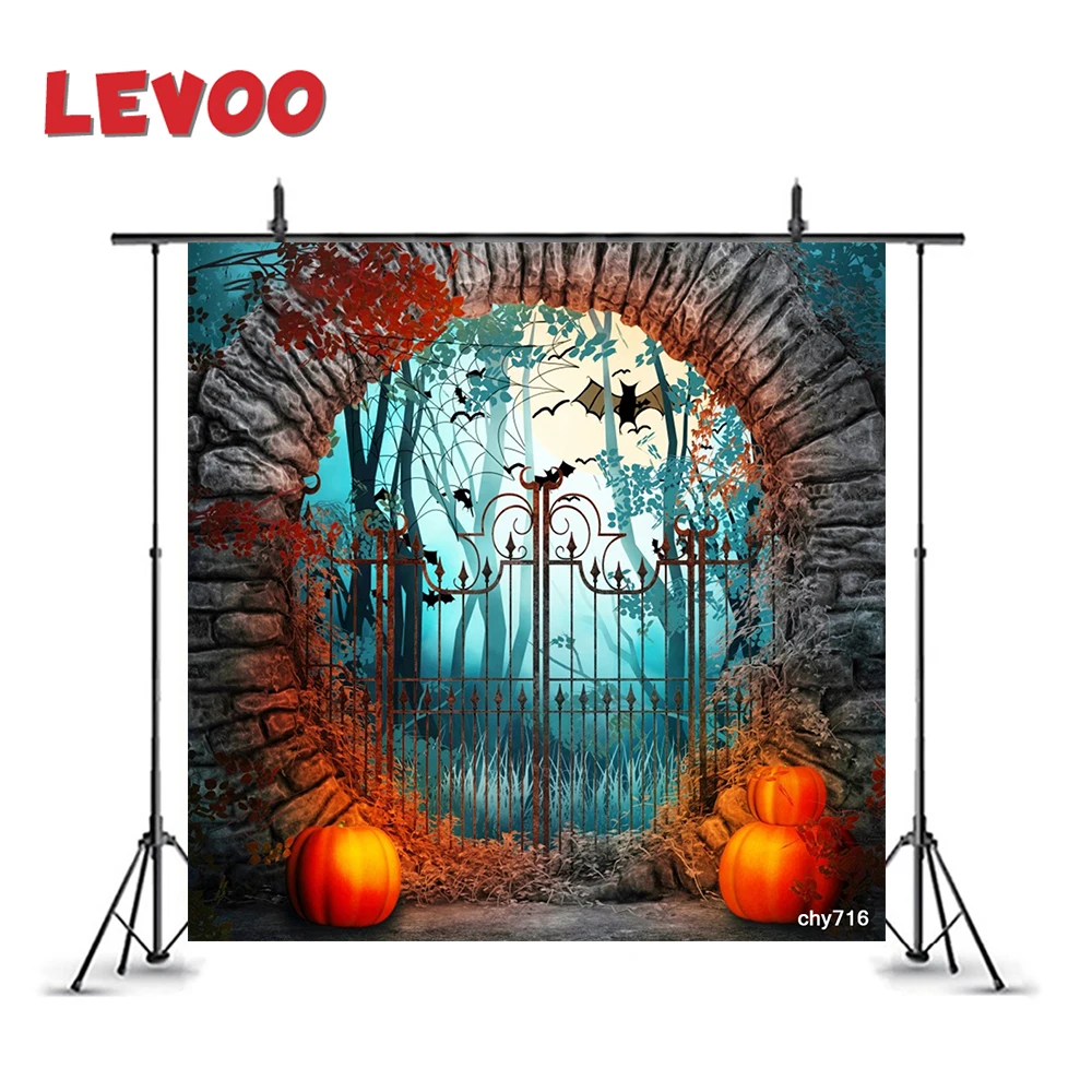 Фон для фотосъемки LEVOO с изображением страшных арочных ворот Хэллоуина тыквы