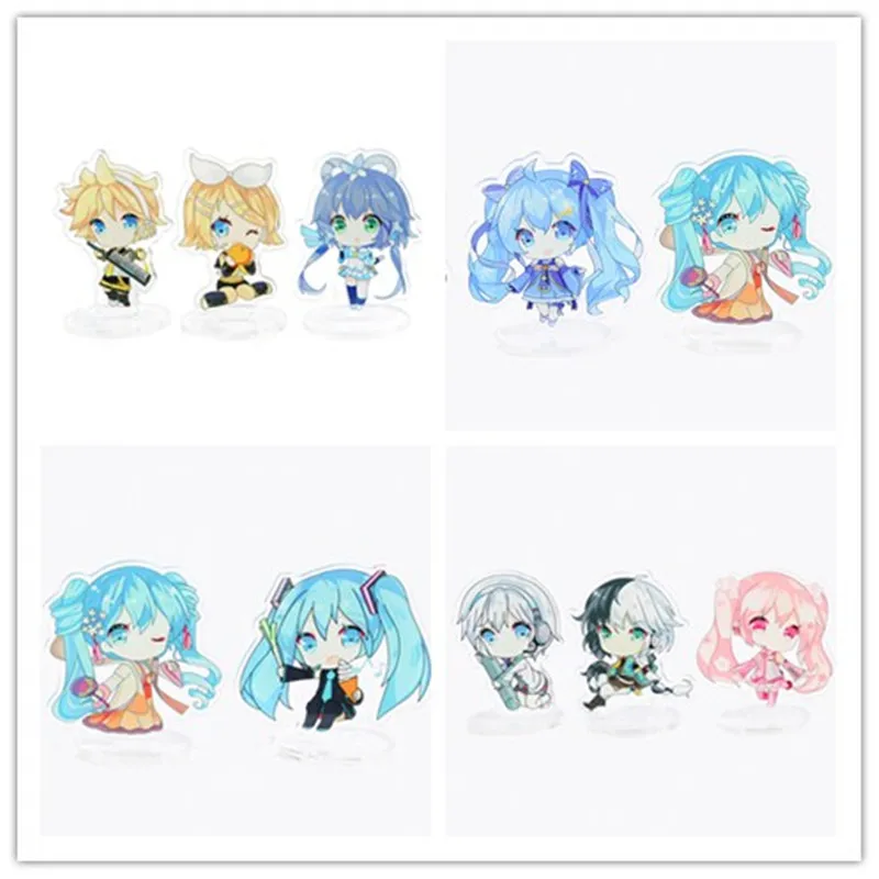 Cartoon anime Hatsune Miku keychain Kagamine Rin Kagamine-Len Yuezheng Longya Yan He Luo Tianyi Yuezheng Ling acrylic jewelry