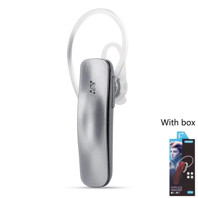 Fineblue HF88 мини беспроводная Bluetooth гарнитура стерео спортивные наушники с микрофоном для телефонов IOS Android - Цвет: Серый