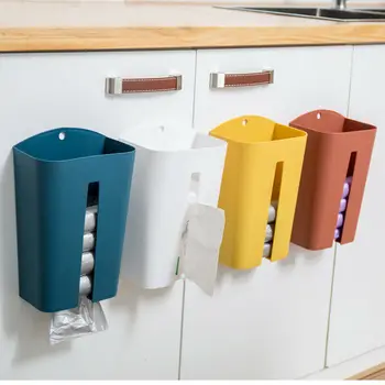 

Wall-mounted Garbage Bag Storage Box Container Bathroom Kitchen Organizer Case