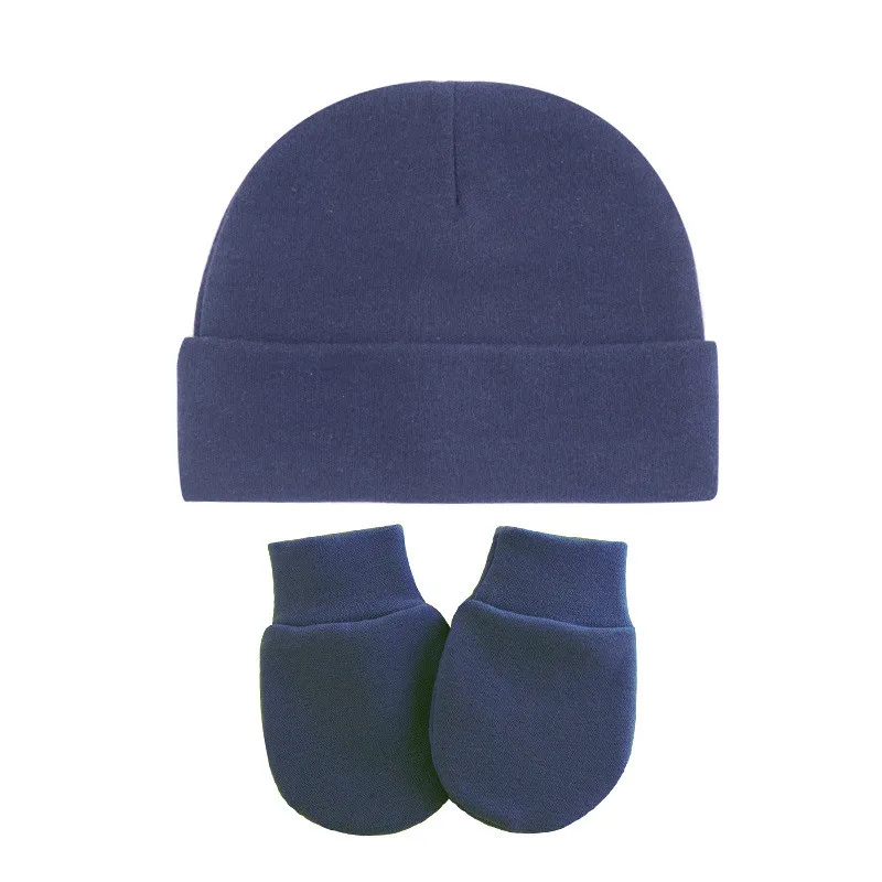 Custom Newborn Baby Hat & Mittens Personalised Pink Hat and Mittens Set Newborn Hat and Baby Anti-scratching Gloves Mittens