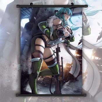 

Sword Art Online Sinon Anime manga wall Poster Scroll