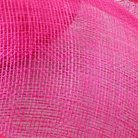 Летние головные уборы sinamay цвета слоновой кости с перьями и цветами, белые свадебные головные уборы, и розничная, модная новинка, ручная работа, M21 - Цвет: HOT PINK
