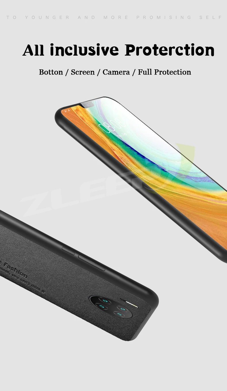 Роскошная задняя крышка для huawei mate 30 20X10 P30 P20 Pro, чехол из натуральной кожи Honor20 9X Nova5 Pro, Защитная сумка для телефона, Couqe Mujer