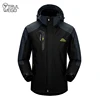 TRVLWEGO Camping Hiking Jacket Men Autumn Outdoor Sports Coats Climbing Trekking Windbreaker Travel Waterproof Jackets Black ► Photo 1/6