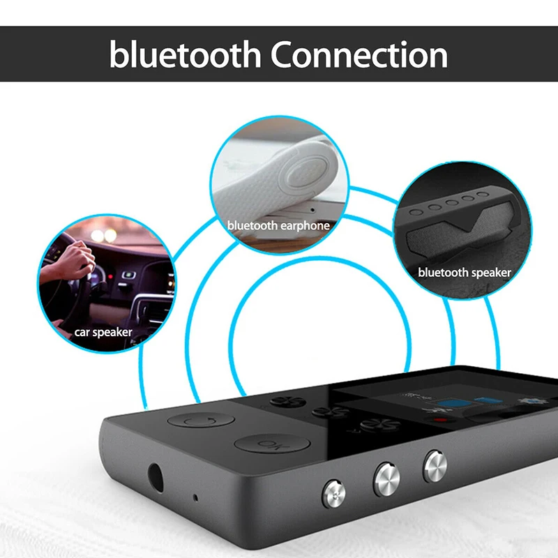 Портативный Bluetooth MP3/4 музыкальный плеер с FM Hi-Fi без потерь Поддержка TF карта LHB99