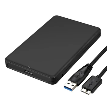 

USB 3.0 to 2.5 Inch SATA Hard Drive External Enclosure HDD Mobile Hard Disk Box for all 2.5inch 7mm-9.5mm SATA HSS/SDD up to 2TB