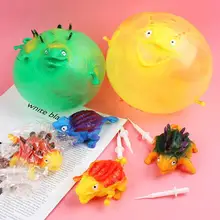 

Good Toughness Wave Ball Cartoon Shape Inflatable Animal Squeeze Toys Puzzle Toy Inflatable Toy Blowing Dinosaurs Toy