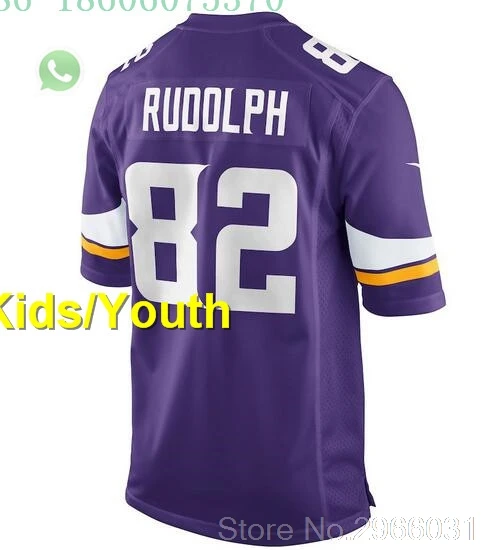 Для детей 8, Сэм Брэдфорд, 14, Стефон диггз, 19, adam thielen, 22, Harrison Smith, Adam Thielen, 19, Джерси, Миннесота - Цвет: for kids youth