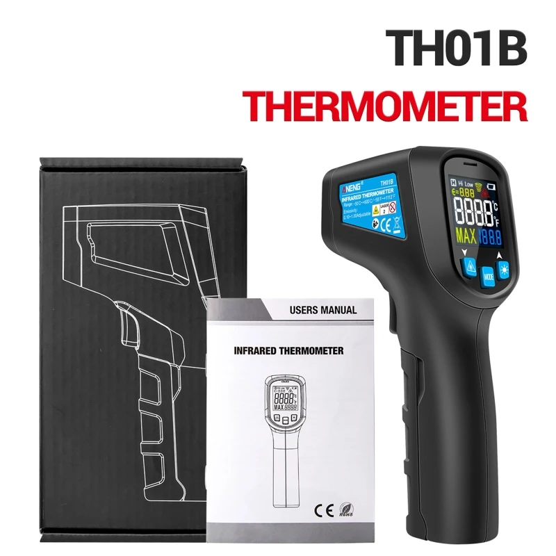 TH01B Digital infrared Thermometer IR laser Temperature Sensor Gun No