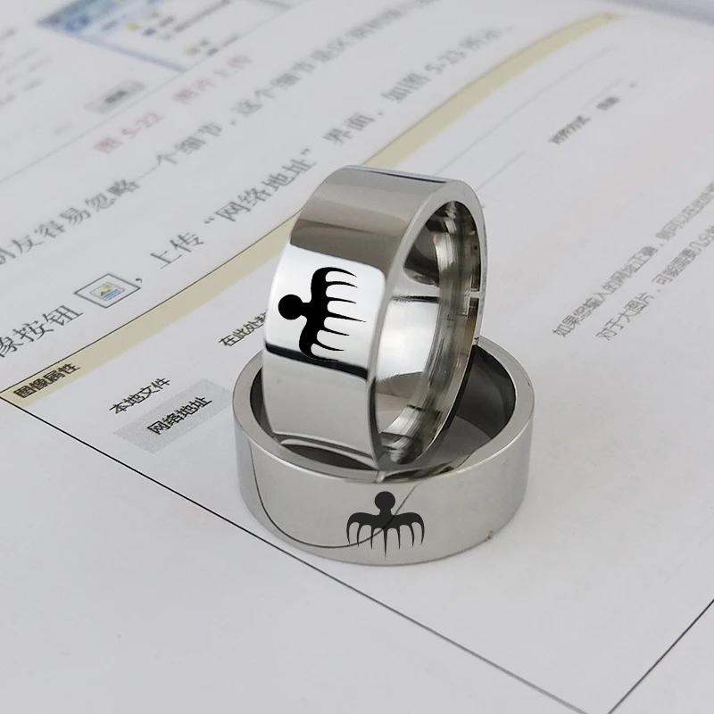 Nieuwe Titanium Stalen Ring, Sieraden, Sieraden, Paar Gift, 007 Ghost Party