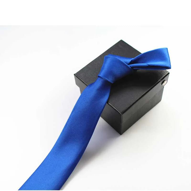 5 см тонкий узкий галстук, бизнес-стиль, галстуки элитного дизайнера, 8 см, костюм, галстук, присутствовать на вечеринке, черный, белый, синий, золотой - Цвет: A16 5CM