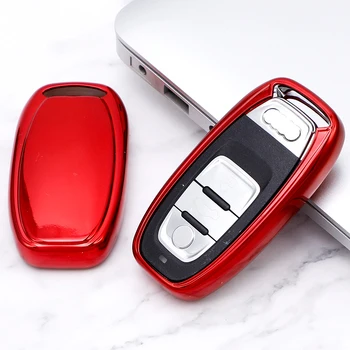 

Soft TPU Key Holder Protection Cover for Audi A4 A4L A5 A6 A6L Q5 S5 S7 Protect Shell Car Styling Cover Case Smart Key Styling