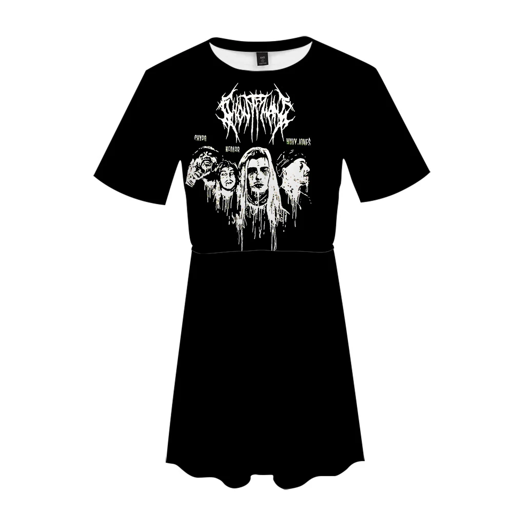 Ghostemane женское платье с 3D принтом, модные летние платья с коротким рукавом, Новое поступление, горячая Распродажа, Повседневная Уличная одежда