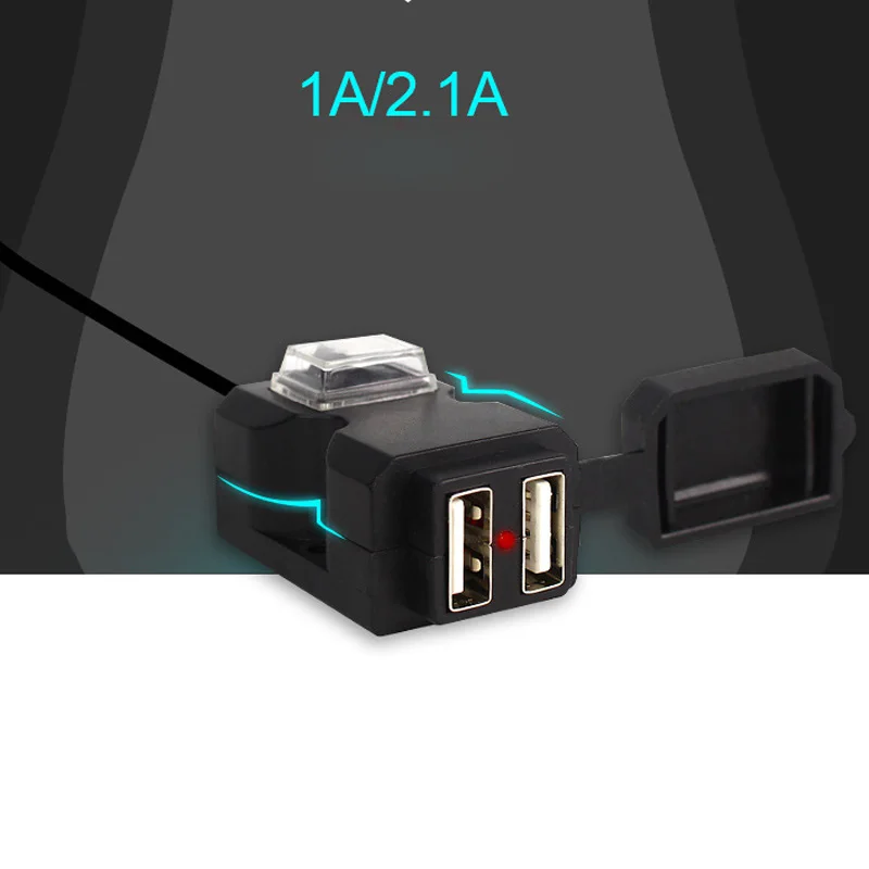 Водонепроницаемый мотоциклетный двойной USB зарядное устройство адаптер питания быстрая зарядка Новое и высокое качество
