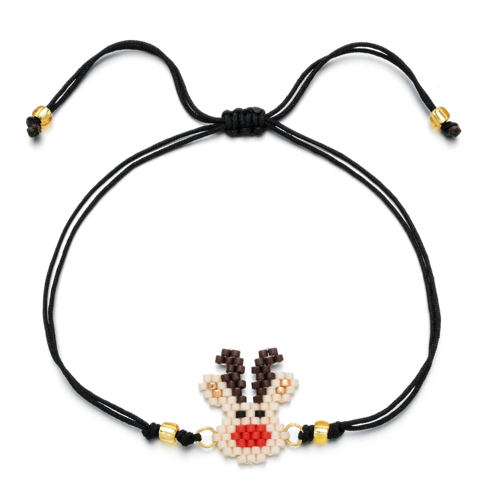 Модный браслет Bohe Elk Santa Bee бисер Miyuki браслеты из бусин Pulseras Mujer золотые бусины Delica ювелирные изделия ручной работы - Окраска металла: A4