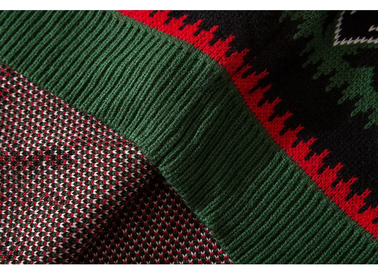 Мужской свитер, Забавный пуловер из альпаки, модные мужские свитера с круглым вырезом в стиле Харадзюку, Осенний вязаный свитер в студенческом стиле