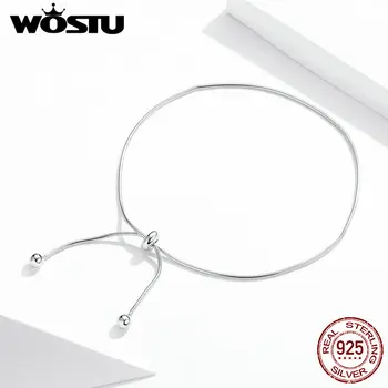 

WOSTU 2020 Charming 925 Silver Stylish Bracelet Anklet Foot Jewelry Women Ankle Leg Jewelry Chain Bracelet Fashion Jewelry