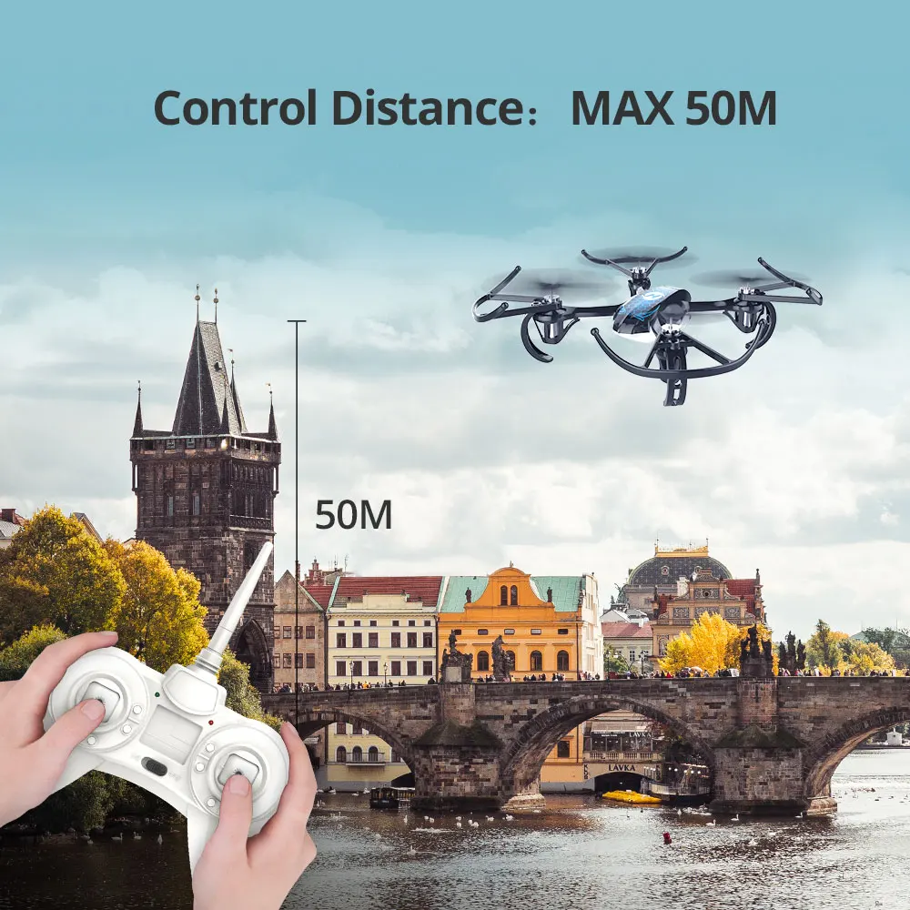 Святой камень HS170 Хищник Мини RC беспилотный вертолет 2,4 ГГц 6-Axis Gyro 4 Каналы Квадрокоптер 3 Скорость режим ветроустойчивый Drone