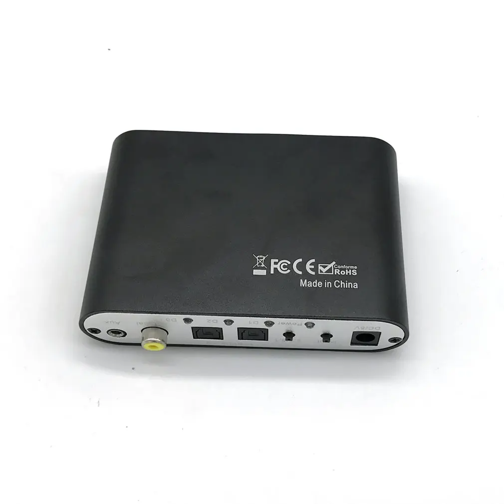 3,5 AUX коаксиальный цифровой аналоговый 6 RCA HD аудио пик 5,1 декодер AC3 DTS Dolby стерео усилитель конвертер
