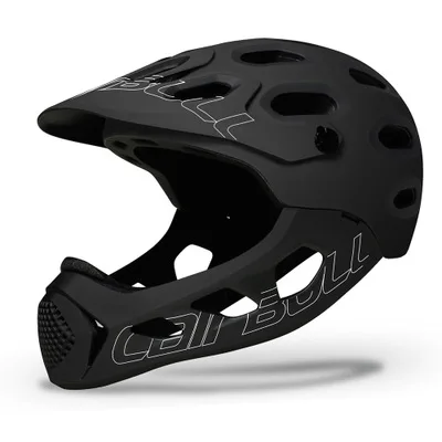 Сверхлегкий мужской женский горный велосипедный шлем полный покрытый MTB вниз холм Полный лицевой шлем Inte-mold TRAIL BMX велосипедные шлемы - Цвет: Black white