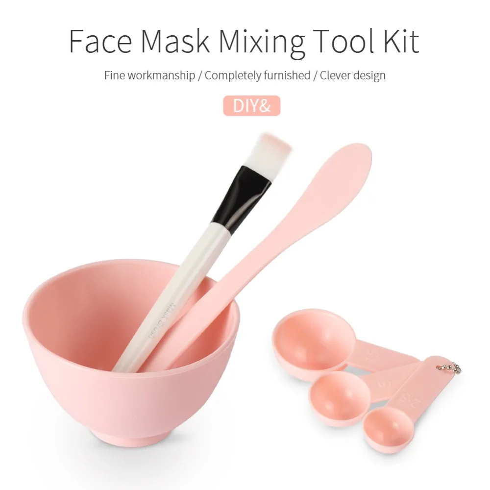 Pretty Comy 6 in 1 DIY Makeup Kits Mixing Bowl Mask Brush Spoon Stick Tool Facial Mask Set High Quality Good Use